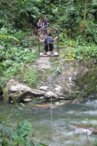 Colombian Jungle River Crossing